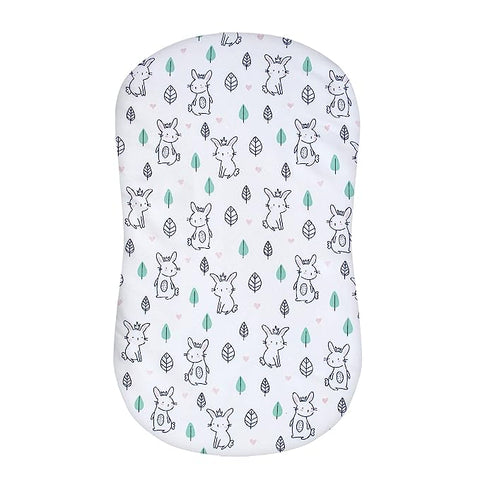 Bassinet Sheet, 33''x 17'', Microfiber, Bunny