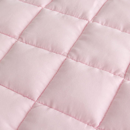 Toddler Nap Mat- Pillow And Fleece Minky Blanket, 21''x50'',Pink Star