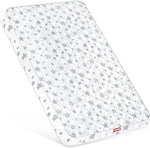 Mini Crib Mattress Topper with Soft Removable Cover, 38" x 24" , Fits for Dream On Me, Davinci & Delta Children Mini Crib