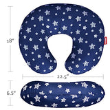 Nursing Pillow Cover, Snug Fits Boppy Nursing Pillows, Navy, Star Print