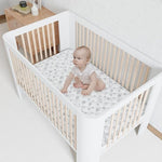 Mini Crib Mattress Topper with Soft Removable Cover, 38" x 24" , Fits for Dream On Me, Davinci & Delta Children Mini Crib