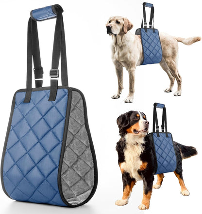 Adjustable Dog Sling Dog Lift Harness for X-Large Dogs, Hind Leg Support Portable Soft Lift Support and Rehab Harness for Weak Rear Legs, for Senior, Injured, Disabled and After Surgery Dogs X-Large