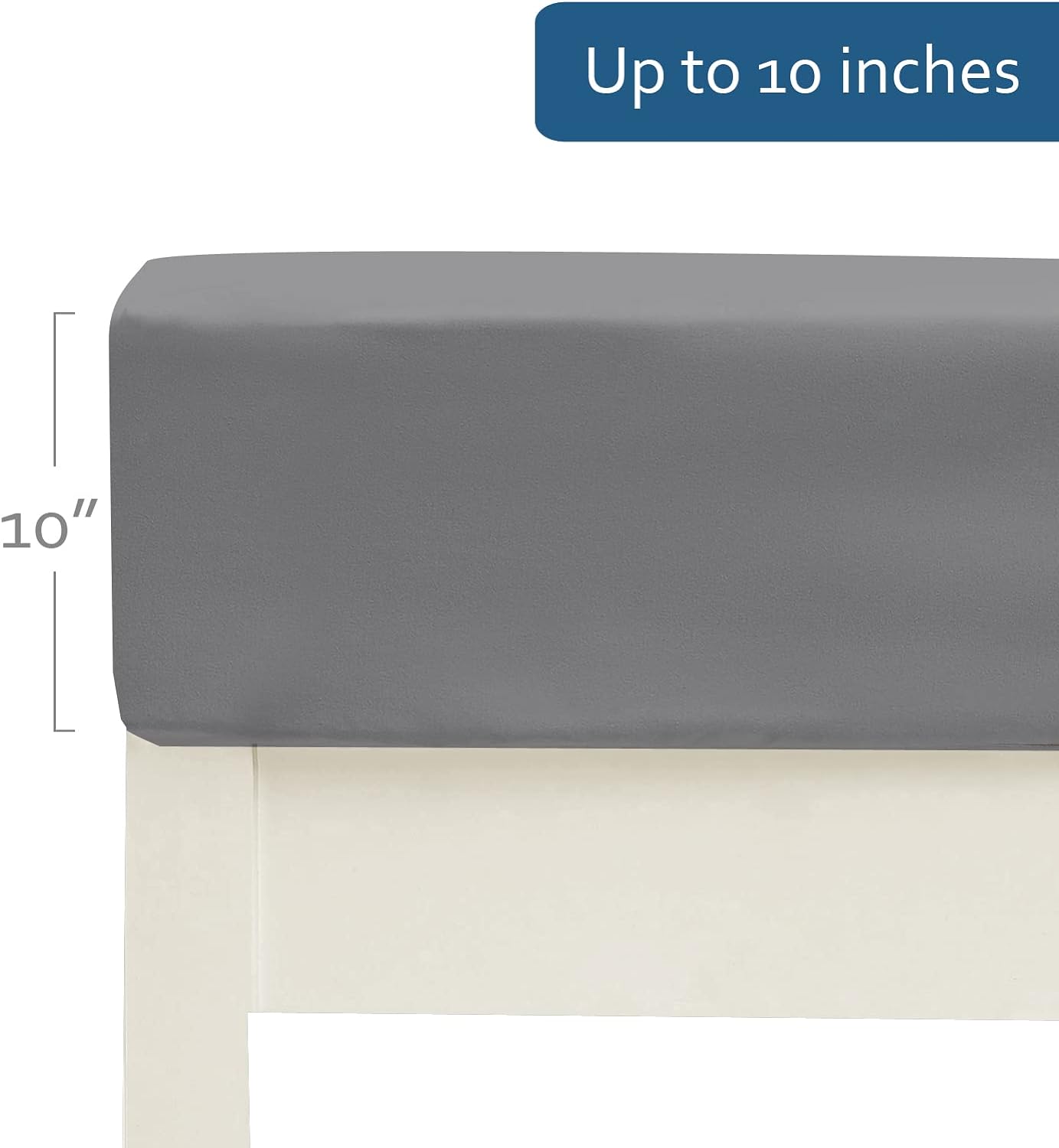 Cot Sheets, Ultra Soft and Breathable, Snug Fit for Narrow Twin Mattress/Camp Bunk Beds/RVs Bunk/Guest Beds/Army Cots/Trifold Mattress ,Grey,  31" x 75"