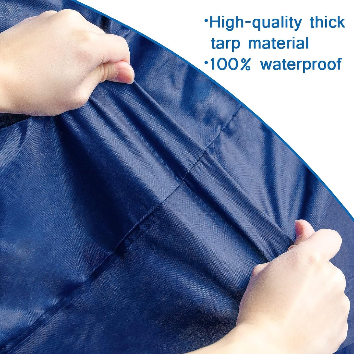 Heavy Duty Waterproof Mattress Bag for Moving & Storage with 4 Handles, Double Zippers & Adjustable Straps, Reusable Cover