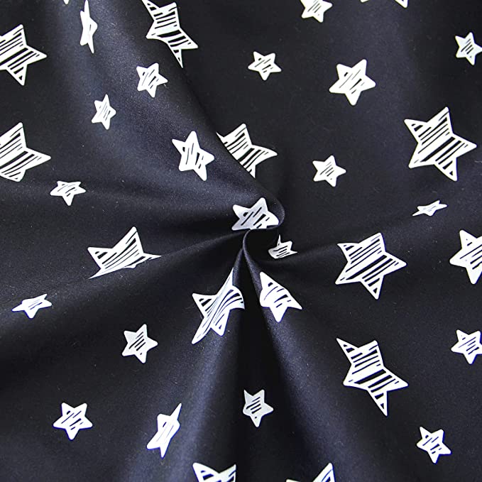 Pack n Play Sheet | Mini Crib Sheet - Ultra-Soft Microfiber, Fits Graco Pack and Play, Black Star