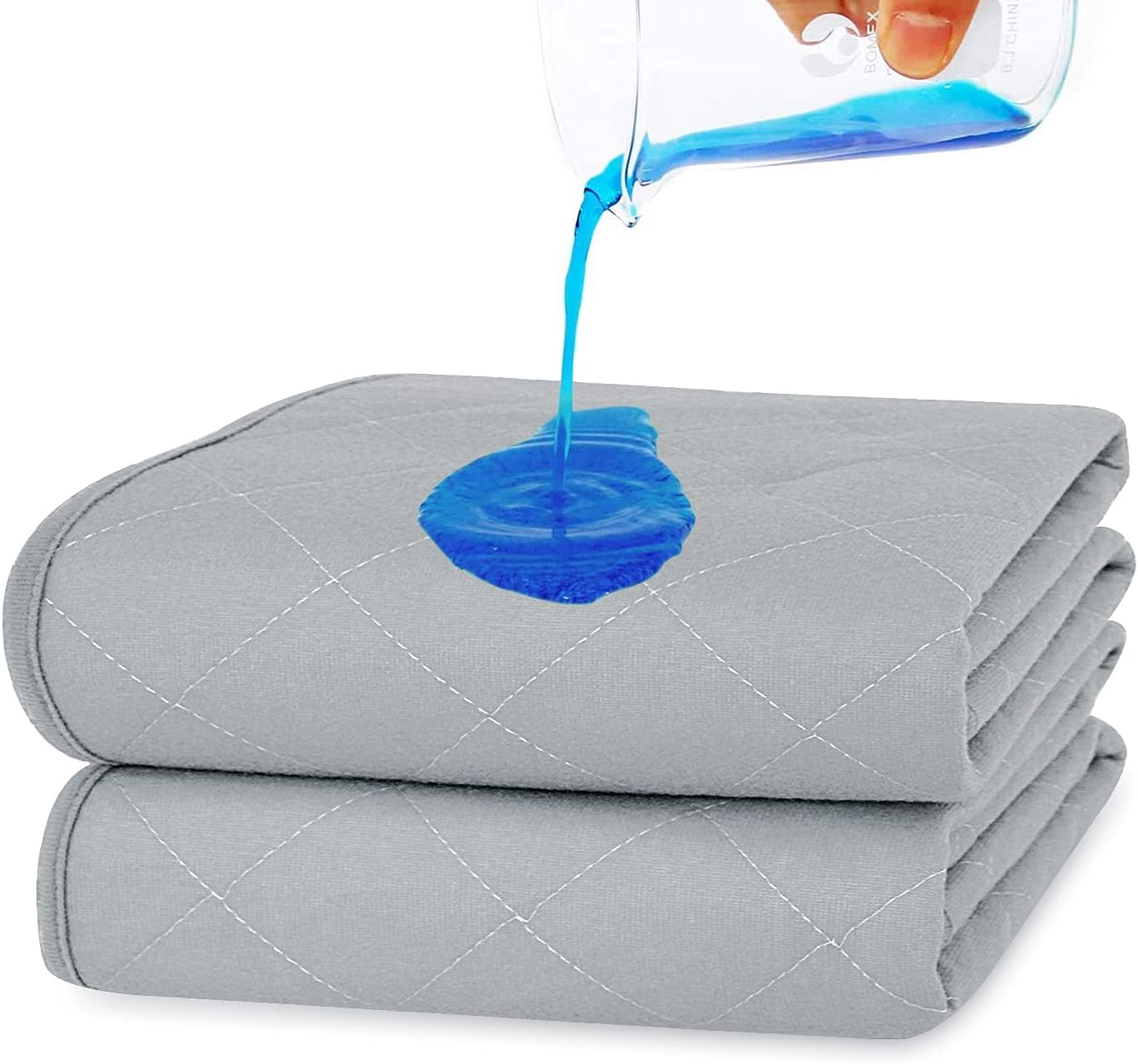 Waterproof Bed Pads- Absorbent Chuck Pads Non Slip for Incontinence, Washable Pee Pads for Dogs,34"x36" ,2 Pack