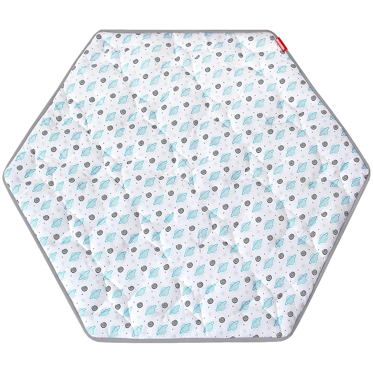 Baby Play Mat | Hexagon Playpen Mat - Padded and Non Slip Activity Mat for Infant & Toddler, Planet