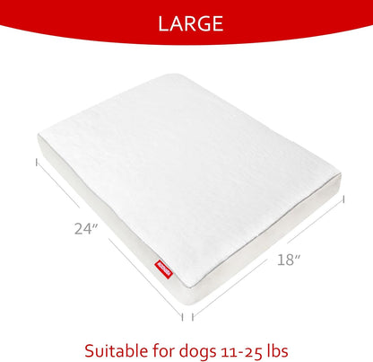 Dog Bed for Crate with Plush Removable Washable Cover