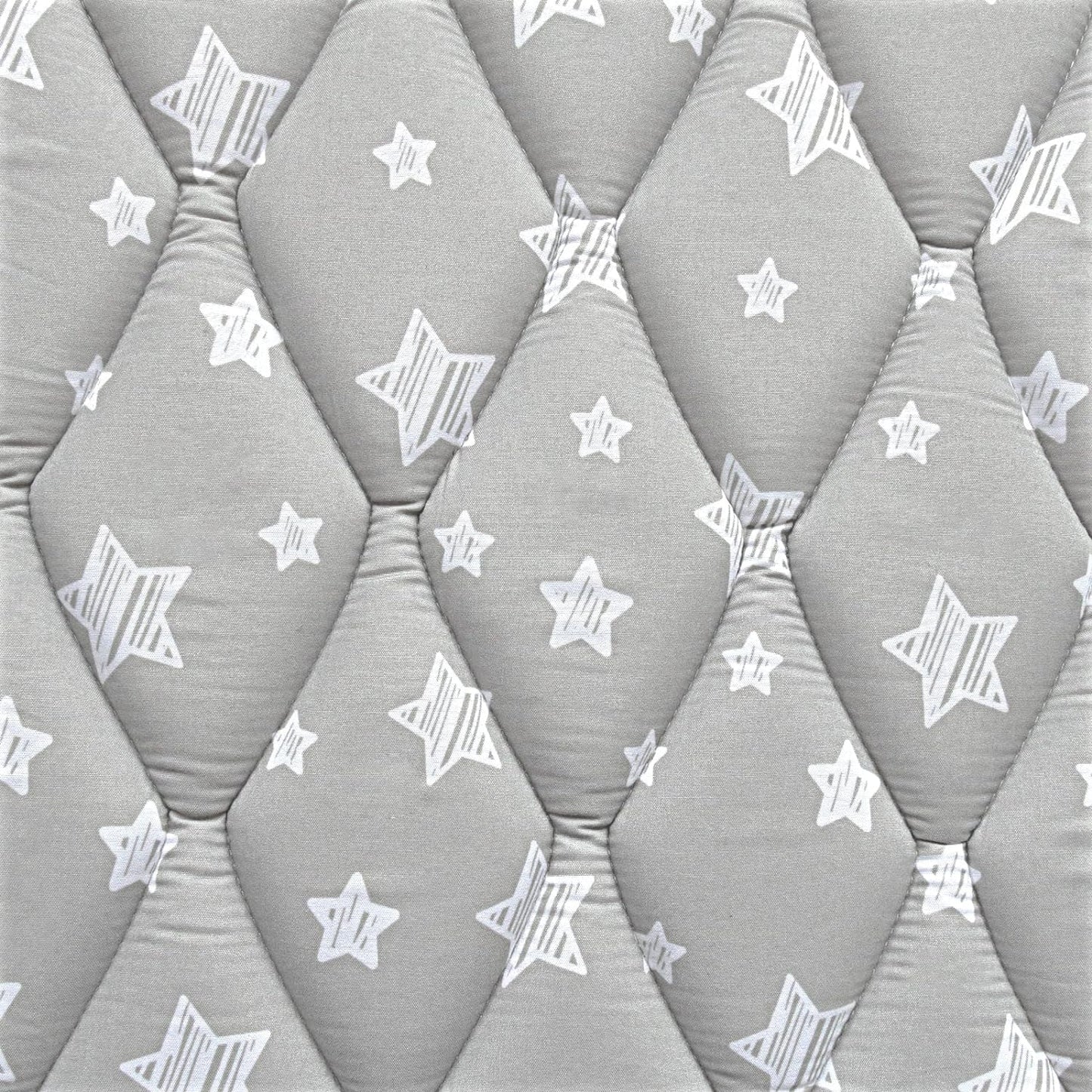 Premium Foam Baby Play Mat | Playpen Mat - 72" x 59", Thicker and Non-Toxic Crawling Mat for Infant & Toddler, Grey Star