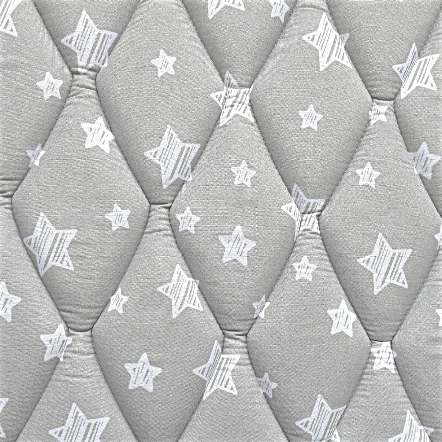 Premium Foam Baby Play Mat | Playpen Mat - Square 59" x 59", Thicker and Non-Toxic Crawling Mat for Infant & Toddler, Grey Star