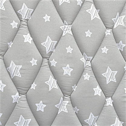Premium Foam Baby Play Mat | Playpen Mat - Square 59" x 59", Thicker and Non-Toxic Crawling Mat for Infant & Toddler, Grey Star