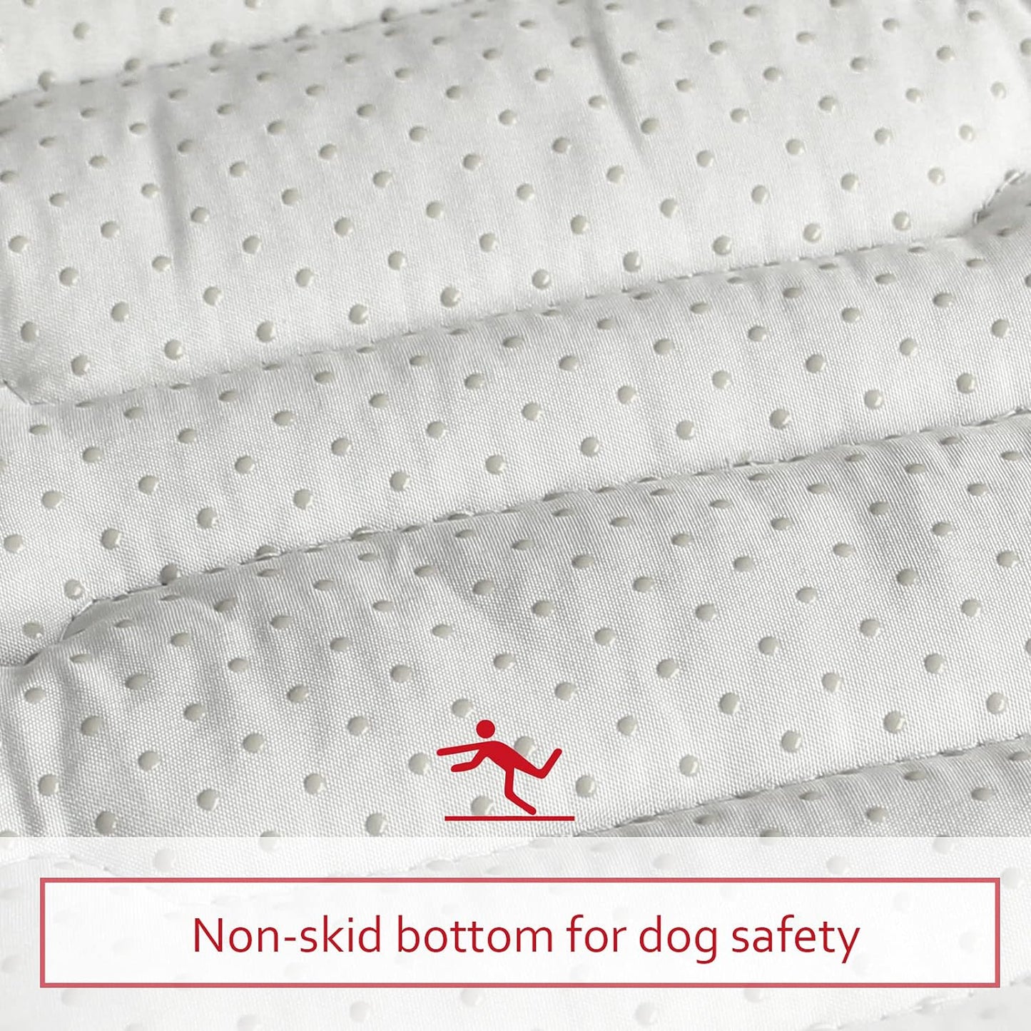Dog Crate Mat- Soft ,Star Prints, Anti-Slip Bottom, Machine Washable,Navy Star