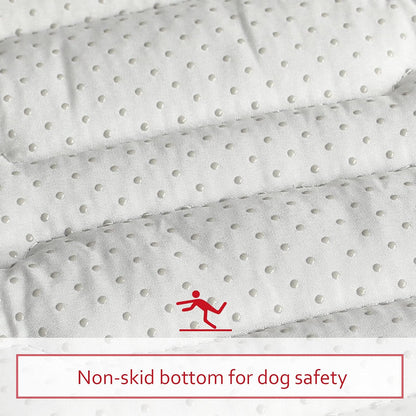 Dog Crate Mat- Soft ,Star Prints, Anti-Slip Bottom, Machine Washable,Navy Star