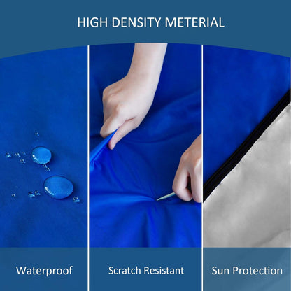 Heavy Duty Waterproof Mattress Bag for Moving & Storage with 4 Handles, Double Zippers & Adjustable Straps, Reusable Cover