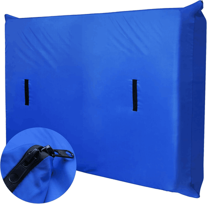 Heavy Duty Waterproof Mattress Bag for Moving & Storage with 4 Handles, Double Zippers & Adjustable Straps, Reusable Cover
