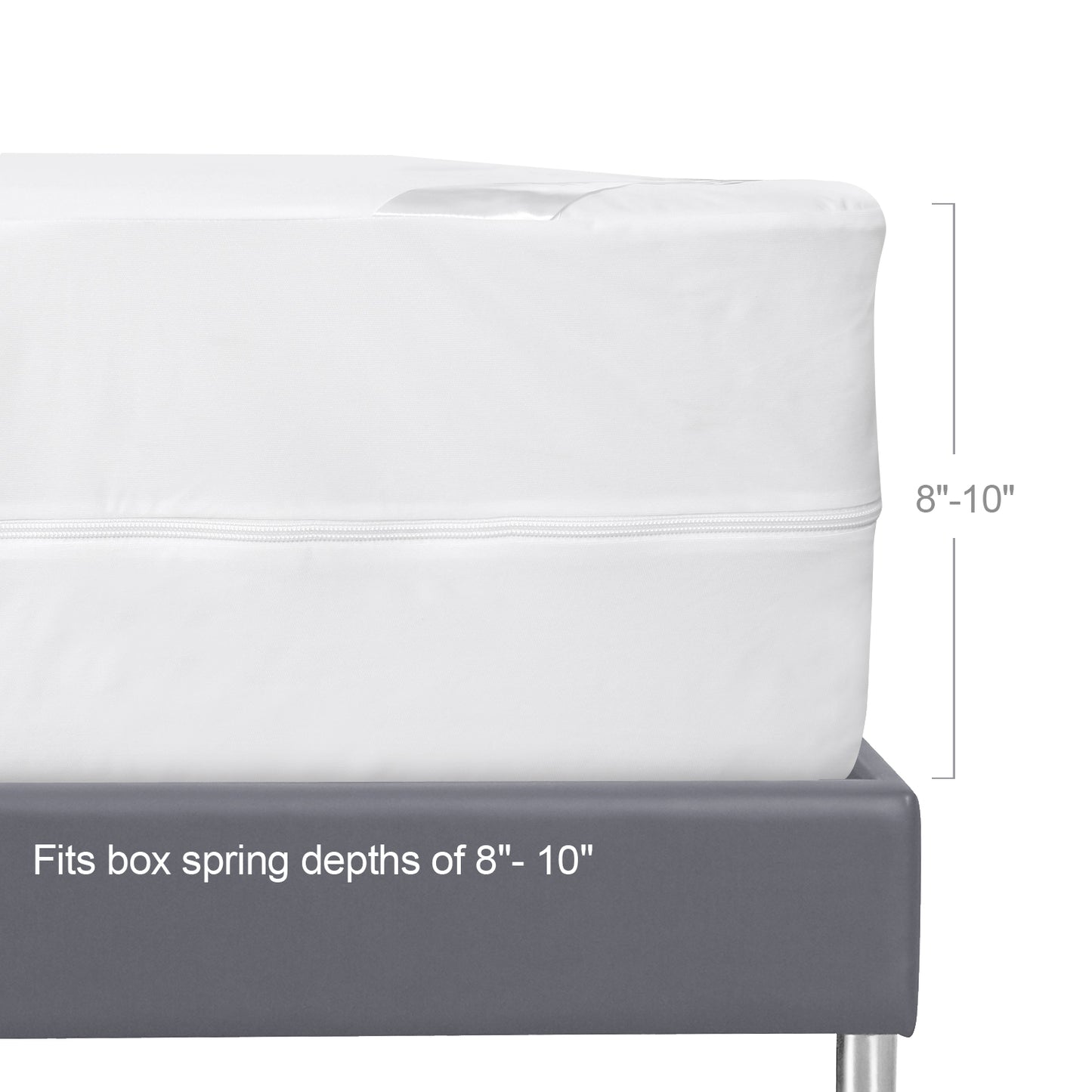 Waterproof Mattress Protector- Zippered 6 Sides, Hypoallergenic, Breathable