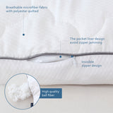 Adjustable Pillow- for Back/Stomach, Hypoallergenic, Premium Ball Fiber