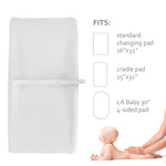 Changing Pad Cover- 2 Pack White, Ultra Soft Jersey Knit Cotton