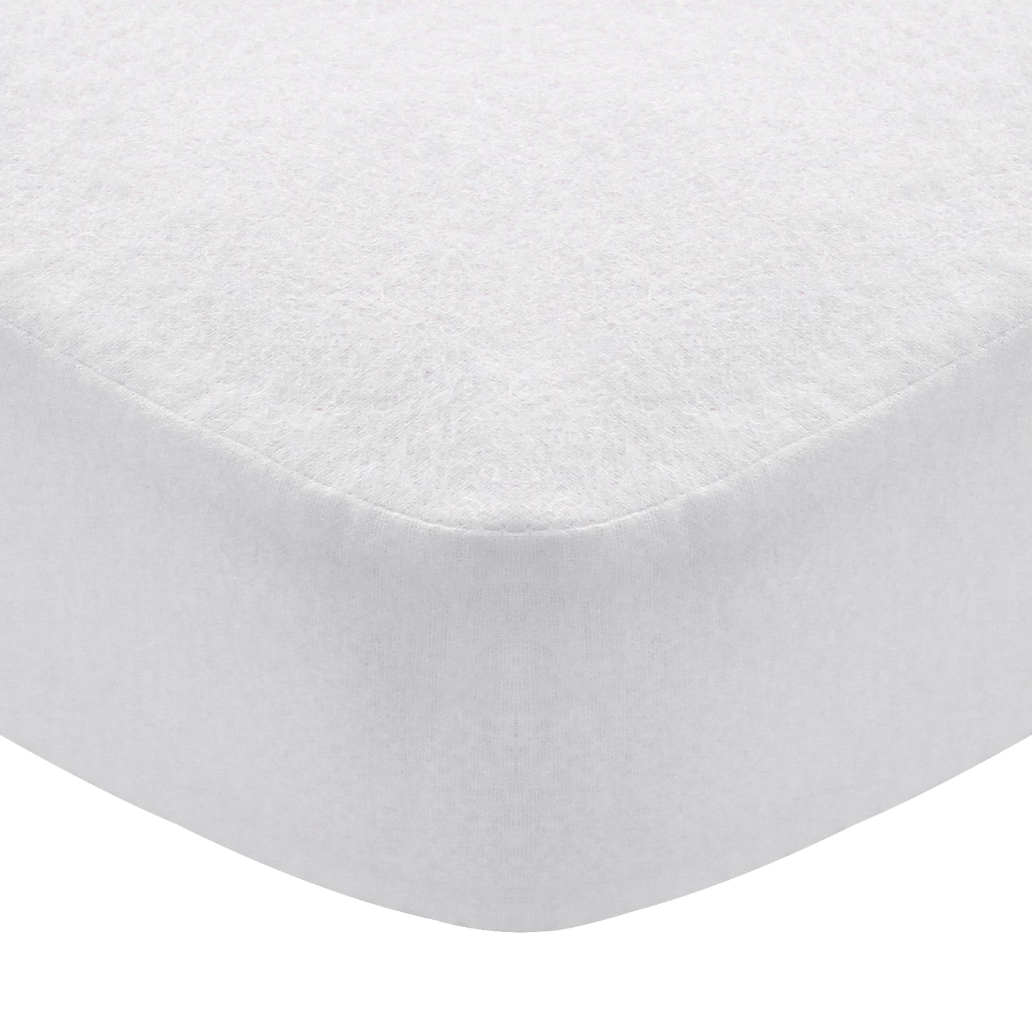 Crib Sheet-100% Cotton Flannel, Heavenly Soft, White