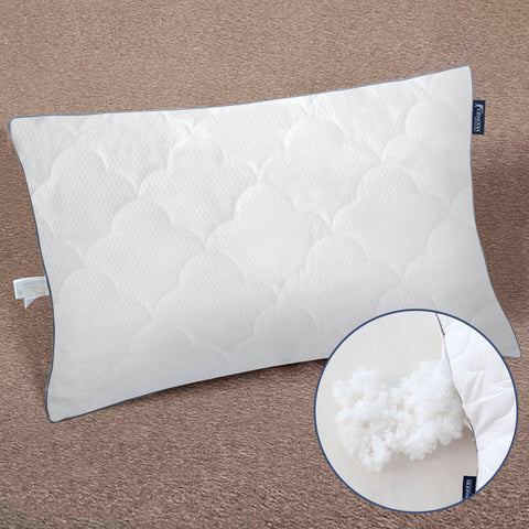 Adjustable Pillow- for Back/Stomach, Hypoallergenic, Premium Ball Fiber