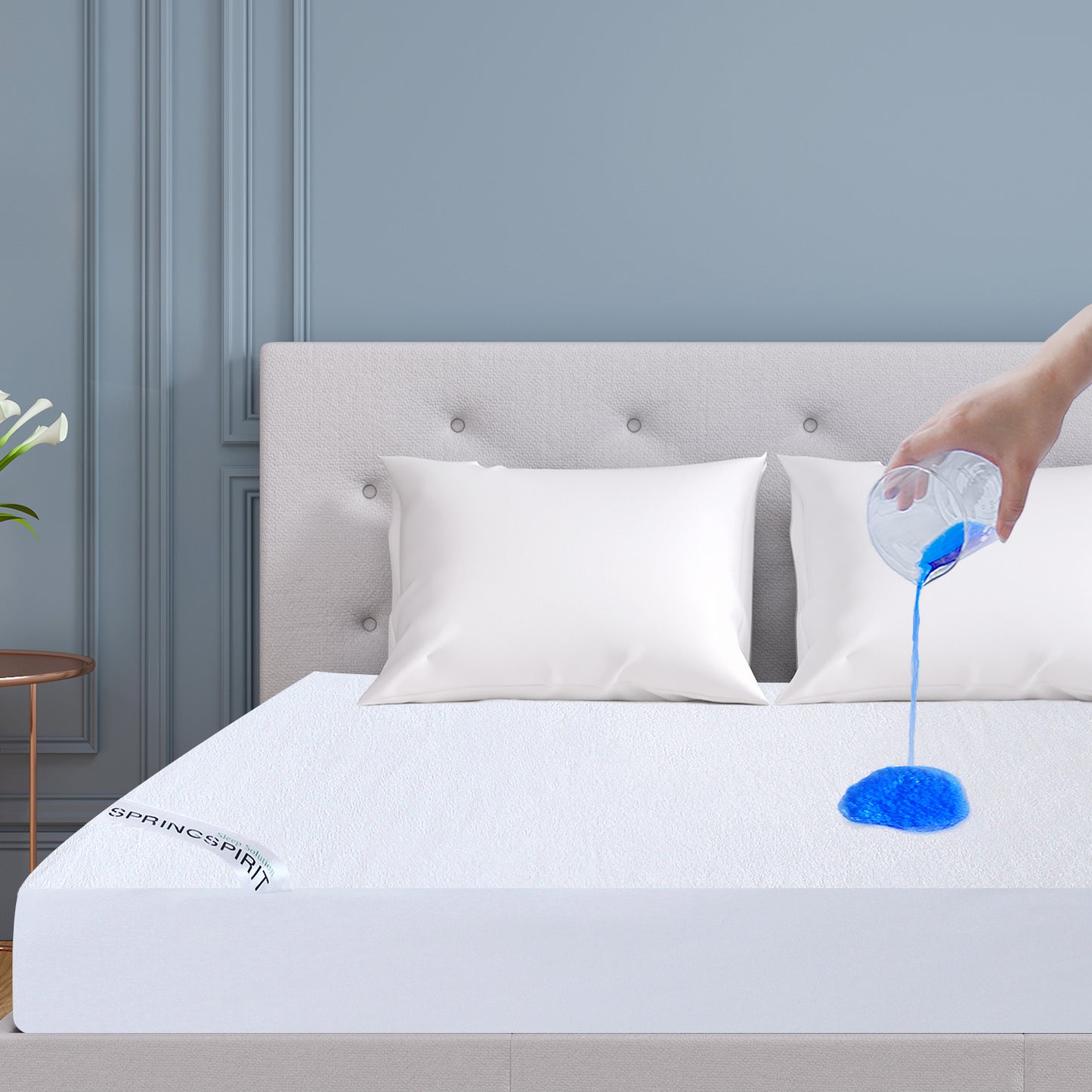 Waterproof Mattress Protector- Cotton, Hypoallergenic, Fitted up to 14 inches Depth