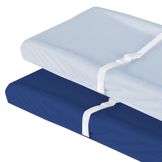 Changing Pad Cover- 2 Pack Navy Blue, Ultra Soft Jersey Knit Cotton