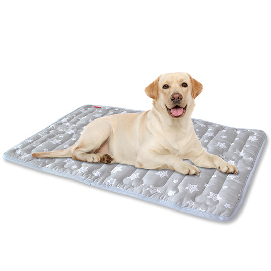 Dog Crate Mat- Soft ,Star Prints, Anti-Slip Bottom, Machine Washable-Moonsea Bedding