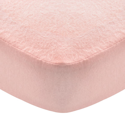 Crib Sheet-100% Cotton Flannel, Heavenly Soft, Pink