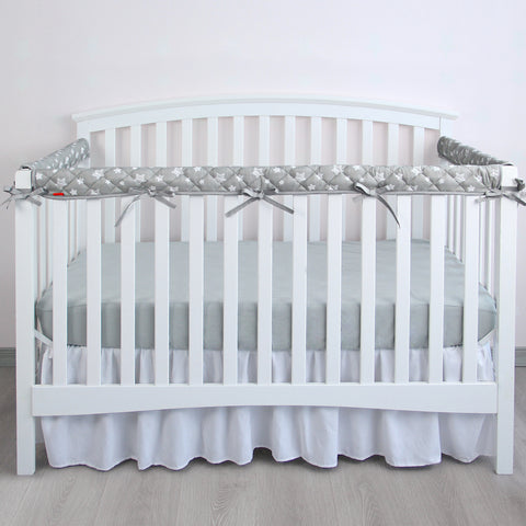 3 Piece Crib Rail Cover- Set from Chewing, Star Pattern