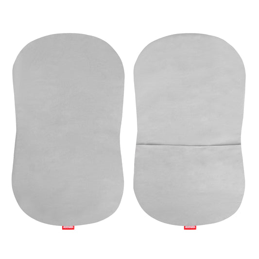 Bassinet Sheet- 100% Cotton Flannel, Soft, Breathable, 30" x 18", Grey