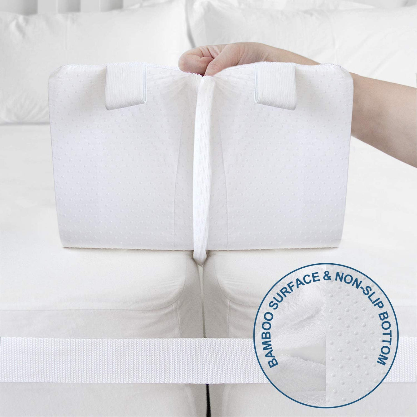 Bed Bridge Converter Kit, Memory Foam Filler, NonSkid Bottom