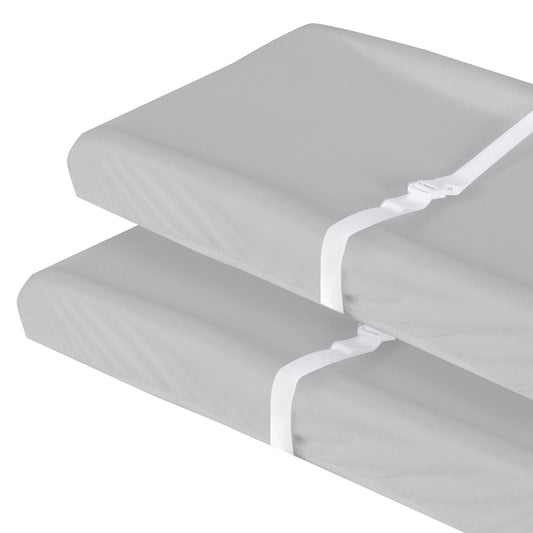 Changing Pad Cover- 2 Pack Grey, Ultra Soft Jersey Knit Cotton