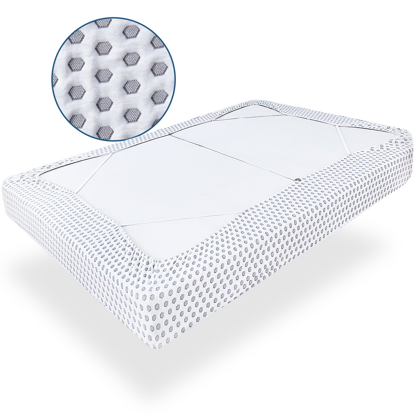 Box Spring Cover-Thick, Durable, 4 Sides, Easy on/Easy Off, Wrinkle Resistant