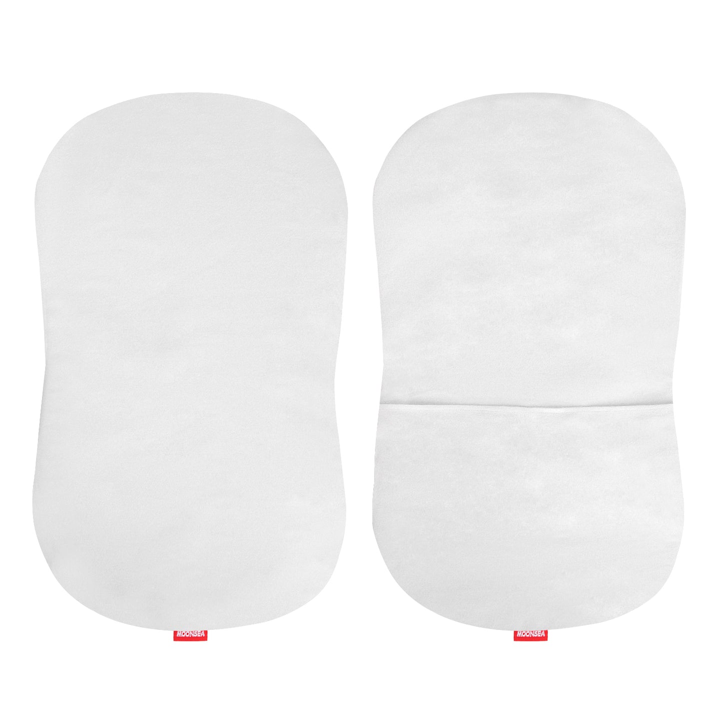 Bassinet Sheet- 100% Cotton Flannel, Soft, Breathable, 30" x 18", White