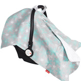 Baby CarSeat Canopy- Nursing Cover, Flower Pattern
