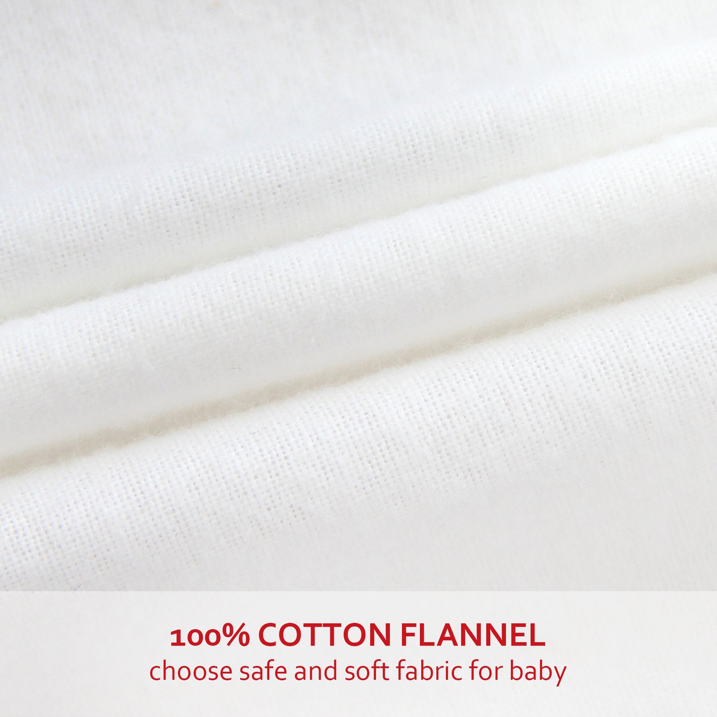Bassinet Sheet- 100% Cotton Flannel, Soft, Breathable, 30" x 18", White