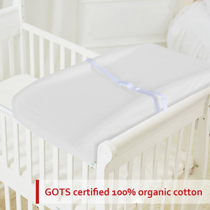 Changing Pad Cover- 2 Pack White, Ultra Soft Jersey Knit Cotton