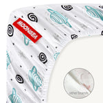 Pack and Play Sheets,  Compatible with Graco Pack n Play/Mini Crib,2 Packs Microfiber, Planet & Flower