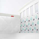 Baby Crib Bumper Pads- Breathable, Satellite Print, 4 Piece Set