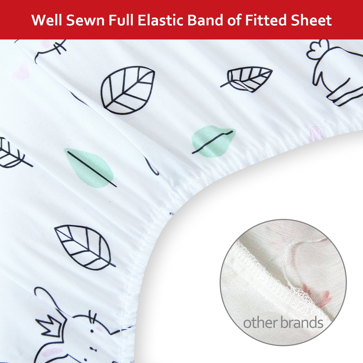 Crib Sheets - Fit For Standard Crib, Microfiber, Rabbit