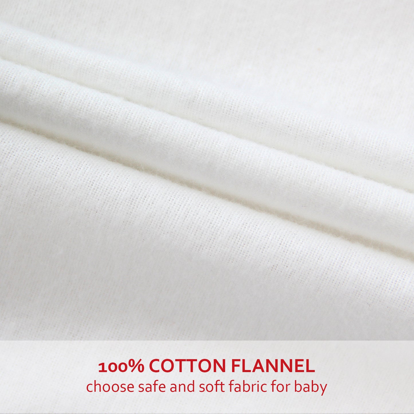 Crib Sheet-100% Cotton Flannel, Heavenly Soft, White