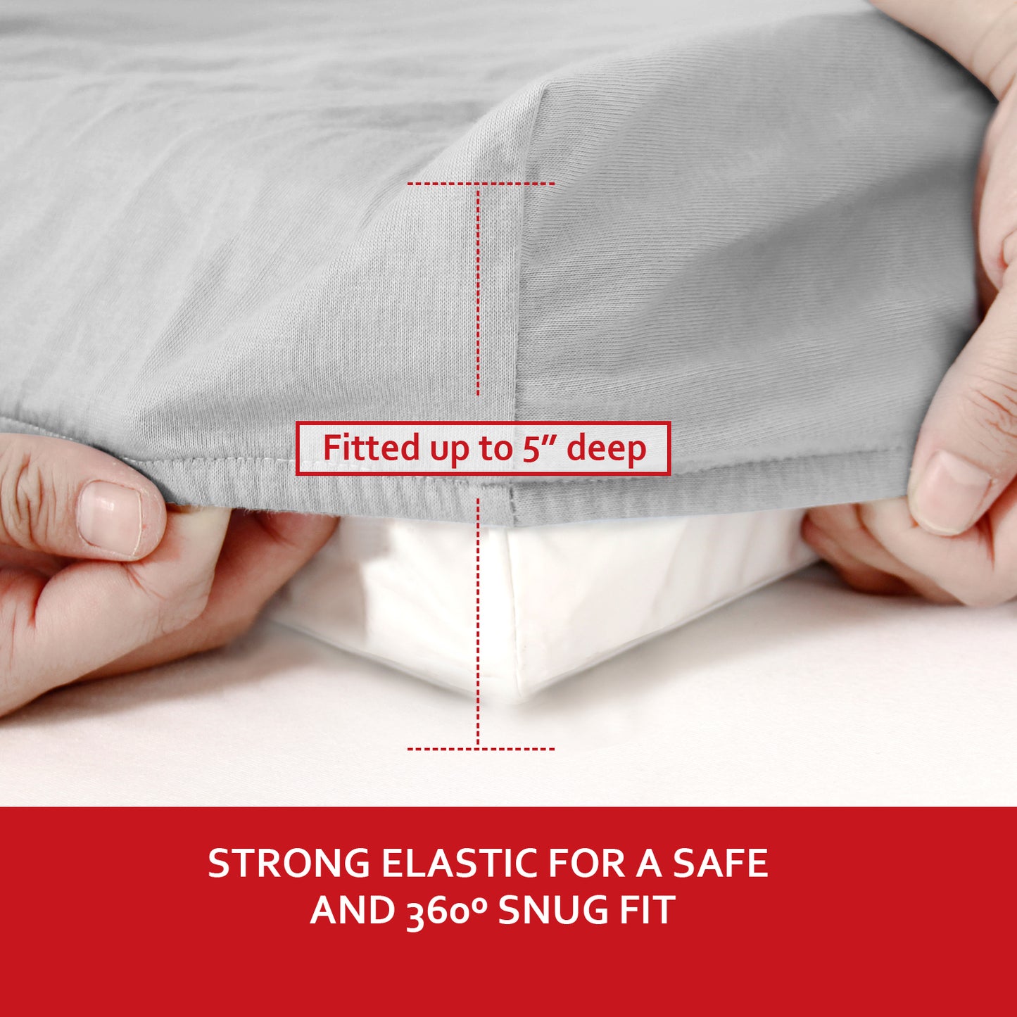 Changing Pad Cover- 2 Pack Grey, Ultra Soft Jersey Knit Cotton