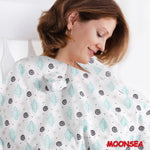 Baby CarSeat Canopy- Nursing Cover, Satellite Pattern