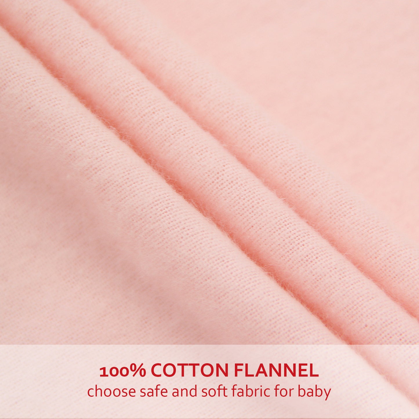 Crib Sheet-100% Cotton Flannel, Heavenly Soft, Pink