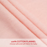 Crib Sheet-100% Cotton Flannel, Heavenly Soft, Pink