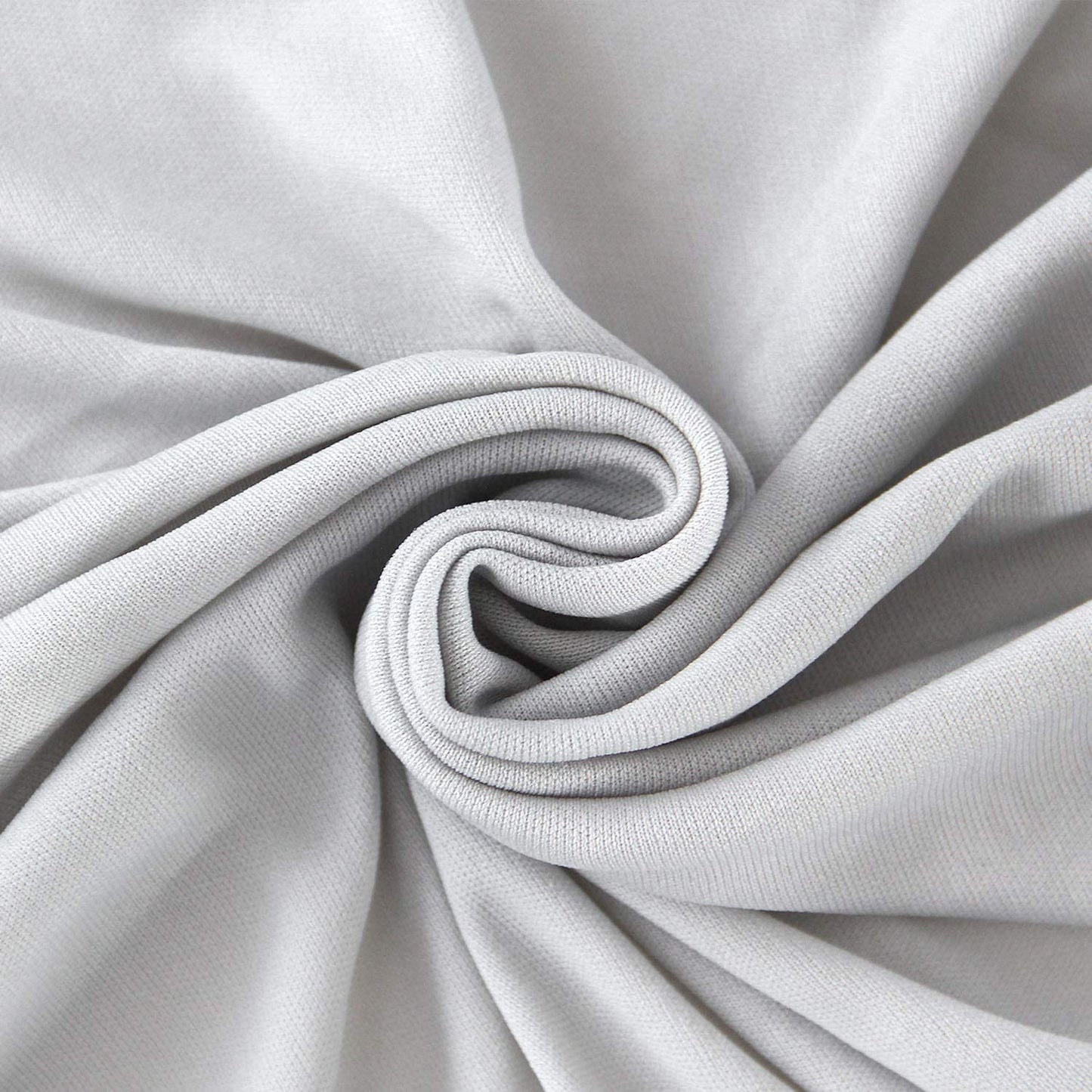 Box Spring Cover- Elastic Fabric Wrap, Sleek Alternative, Light Grey