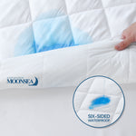Waterproof Mattress Pad-  Fiber,Breathable Quilted, Durable, Noisless