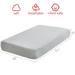 Crib Sheet-100% Cotton Flannel, Heavenly Soft, Grey