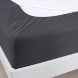 Box Spring Cover- Elastic Fabric Wrap, Sleek Alternative, Black