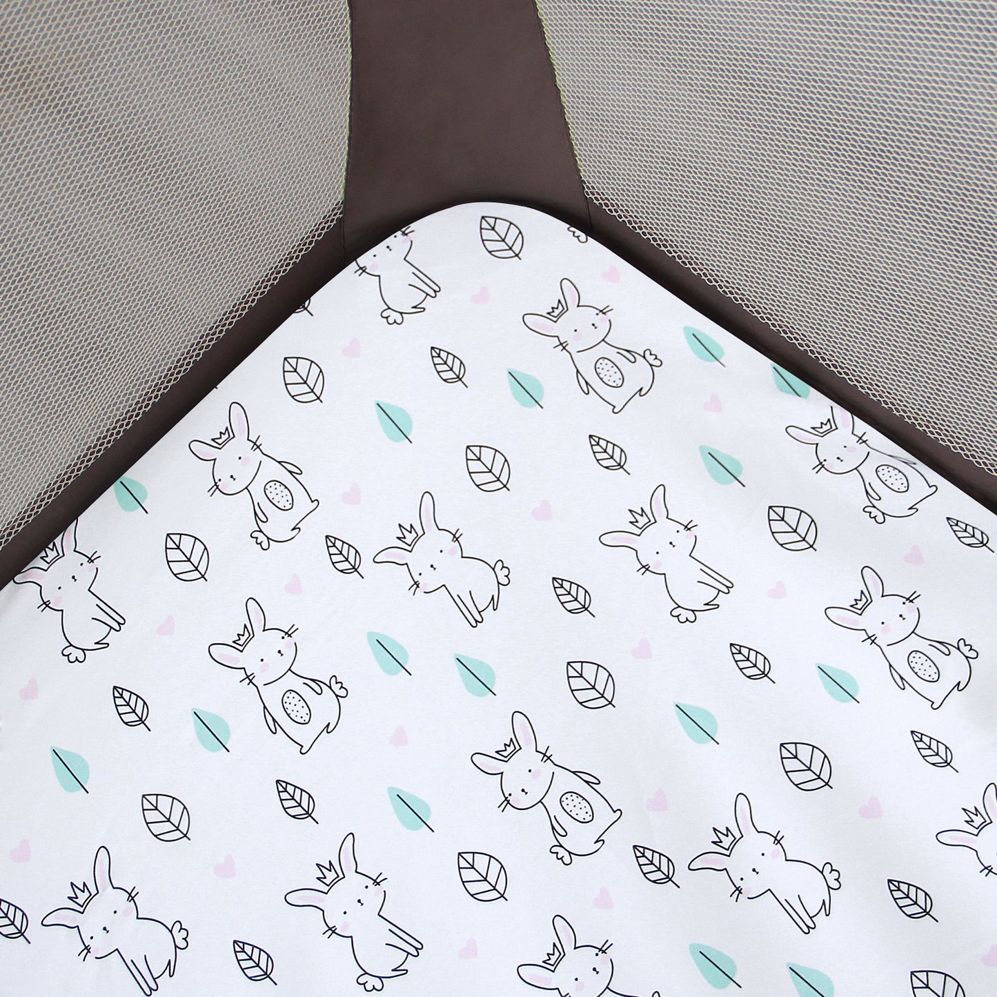 Pack and Play Sheets Fit for Graco Pack and Play, 38"X26"X5", Microfiber, Bunny